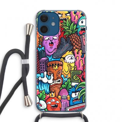 Vexx Mixtape: iPhone 12 mini Transparant Hoesje met koord