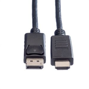 ROLINE DisplayPort Kabel DP - HDMI, M/M, zwart, 3 m