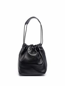 Jil Sander sac porté épaule en cuir froncé - Noir