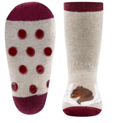 Ewers antislip sokken 2-pack Paarden dusty roze-27-30