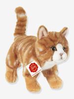 Staande kat knuffel 20 cm getijgerd TEDDY HERMANN rood, gestreept