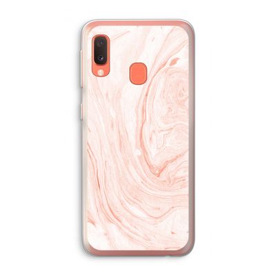Peach bath: Samsung Galaxy A20e Transparant Hoesje