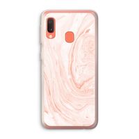 Peach bath: Samsung Galaxy A20e Transparant Hoesje