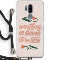 Optimistic flower girl: LG G7 Thinq Transparant Hoesje met koord