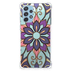 Samsung Galaxy A73 Case Purple Flower