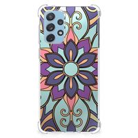 Samsung Galaxy A73 Case Purple Flower - thumbnail