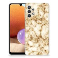 Samsung Galaxy A32 4G | A32 5G Enterprise Editie | TPU | Siliconen hoesje | Marmer Goud