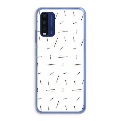 Hipster stripes: Xiaomi Redmi 9T Transparant Hoesje