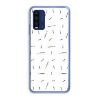 Hipster stripes: Xiaomi Redmi 9T Transparant Hoesje