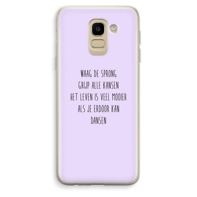 Sprong: Samsung Galaxy J6 (2018) Transparant Hoesje