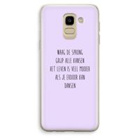Sprong: Samsung Galaxy J6 (2018) Transparant Hoesje Sprong: Samsung Galaxy J6 (2018) Transparant Hoesje