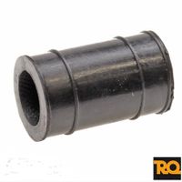 Uitlaatrubber 22 mm. universeel zwart