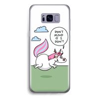 Unicorn: Samsung Galaxy S8 Plus Transparant Hoesje