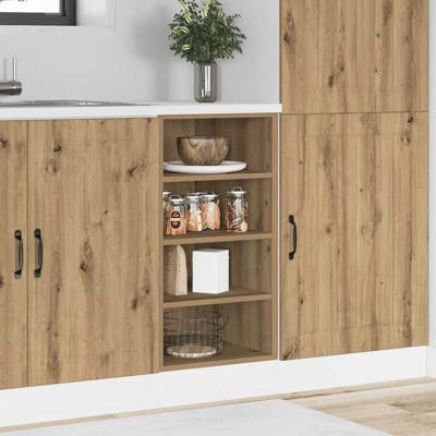 Onderkast Riga 40x44,5x81,5 cm bewerkt hout artisanaal eikenkleur