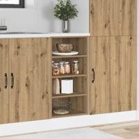 Onderkast Riga 40x44,5x81,5 cm bewerkt hout artisanaal eikenkleur
