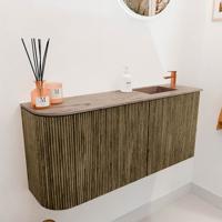 Toiletmeubel Mondiaz Joya Dlux | 91.6 cm | Meubelkleur Dusk | Faye wastafel Arena Wasbak Rechts | 1 kraangat