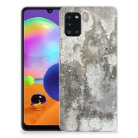 Samsung Galaxy A31 TPU Siliconen Hoesje Beton Print - thumbnail