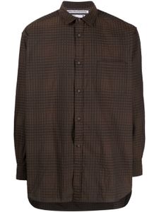 White Mountaineering chemise en jacquard - Marron