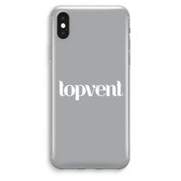 Topvent Grijs Wit: iPhone XS Max Transparant Hoesje Topvent Grijs Wit: iPhone XS Max Transparant Hoesje