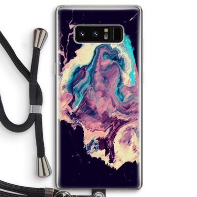 Cosmic Silence: Samsung Galaxy Note 8 Transparant Hoesje met koord