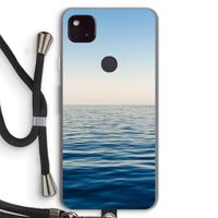 Water horizon: Pixel 4a 5G Transparant Hoesje met koord