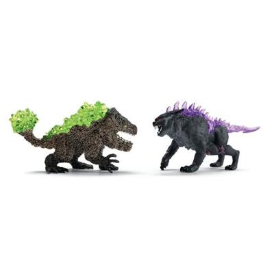 Figuren Duo Lynx of Darkness vs Stone Crusher, SCHLEICH 70827 Eldrador Creatures, 6 jaar