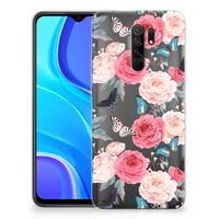 Xiaomi Redmi 9 TPU Case Butterfly Roses