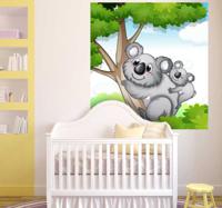 Sticker kind koala boom vrolijk - thumbnail