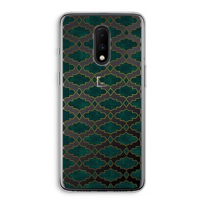 Moroccan tiles: OnePlus 7 Transparant Hoesje