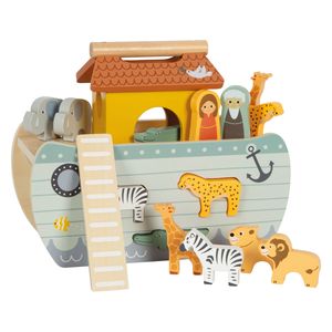 Small Foot houten vormenstoof ark van noach safari, 15dlg.