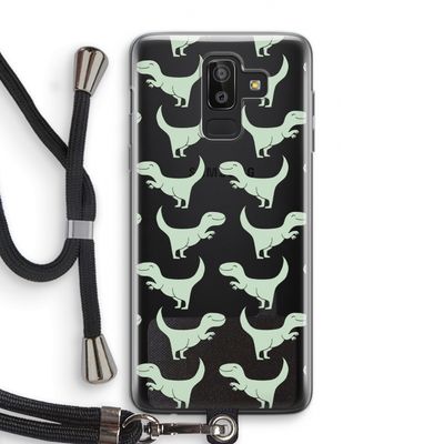 Dinos: Samsung Galaxy J8 (2018) Transparant Hoesje met koord