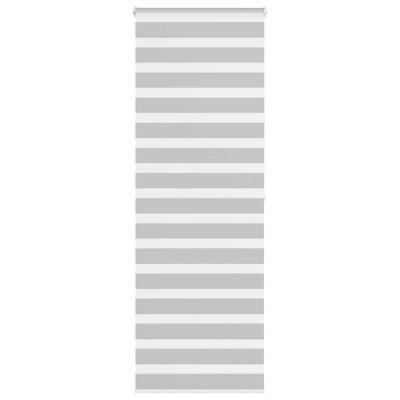 VidaXL Zebra rolgordijn 80x200 cm stofbreedte 75,9 cm lichtgrijs