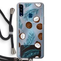 Kokosnoot roze: Samsung Galaxy A20s Transparant Hoesje met koord