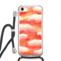 Lichte Wolken: iPhone 8 Transparant Hoesje met koord