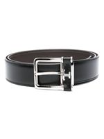 Tod's ceinture en cuir à boucle - Noir