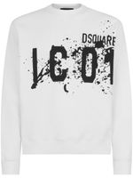 DSQUARED2 sweat en coton à logo imprimé - Blanc