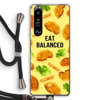 Eat Balanced: Sony Xperia 1 III Transparant Hoesje met koord