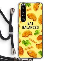 Eat Balanced: Sony Xperia 1 III Transparant Hoesje met koord