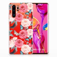 Huawei P30 Pro TPU Case Butterfly Roses - thumbnail