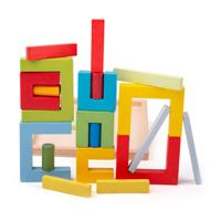 Bigjigs bouwblokken: deurposten & cilinders