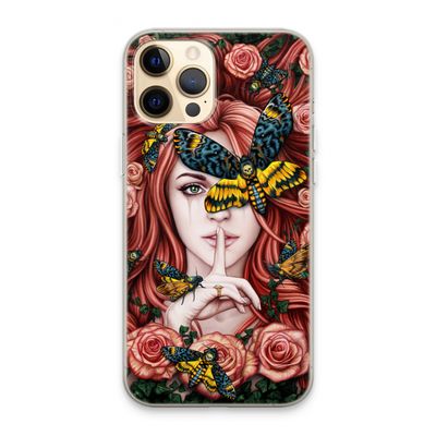 Lady Moth: iPhone 13 Pro Max Transparant Hoesje