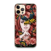 Lady Moth: iPhone 13 Pro Max Transparant Hoesje