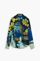 Overhemd met lange mouwen stilleven - BLUE - M