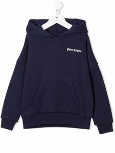 Palm Angels Kids hoodie à logo imprimé - Bleu