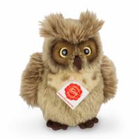 Knuffeldier Uil - zachte pluche stof - premium kwaliteit knuffels - bruin - 17 cm - vogels - thumbnail