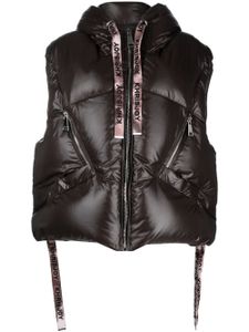 Khrisjoy gilet matelassé à capuche - Marron