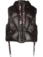 Khrisjoy gilet matelassé à capuche - Marron