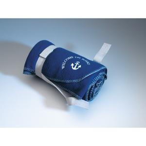 Captain&apos;s Collection Fleece Deken Welcome On Board Geborduurd 180 X 120 Cm Navy Default