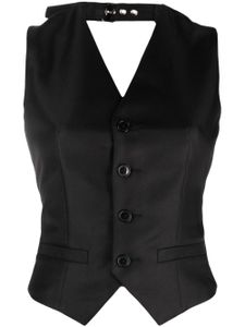 Vaquera gilet à col v - Noir