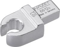 HAZET Insteek-ringsleutel · open 6612C-10 · 9 x 12 mm insteekvierkant massief · Buitentwaalfkant profiel · SW 10 mm